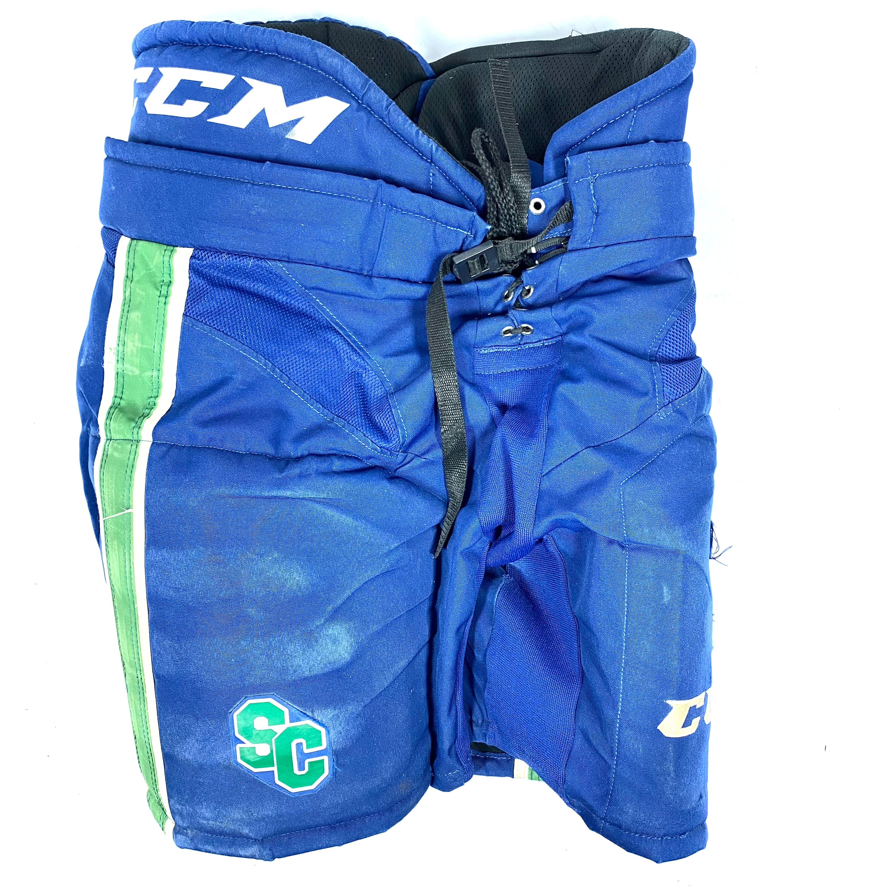 CCM HP31 - Pantalon de hockey CHL Pro Stock d'occasion (bleu/vert)